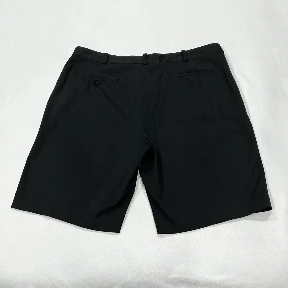 Nike Golf Shorts Men Black Performance Dri Fit Stretch Athletic‎ Chino Size 38
